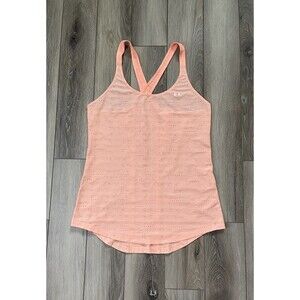 Under Armour Tank Top Shirt Womens Size Medium Orange Active Running Training